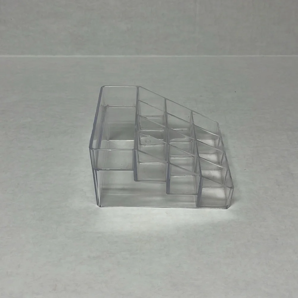 12 grid tiered Clear acrylic lipstick vanity makeup organizer